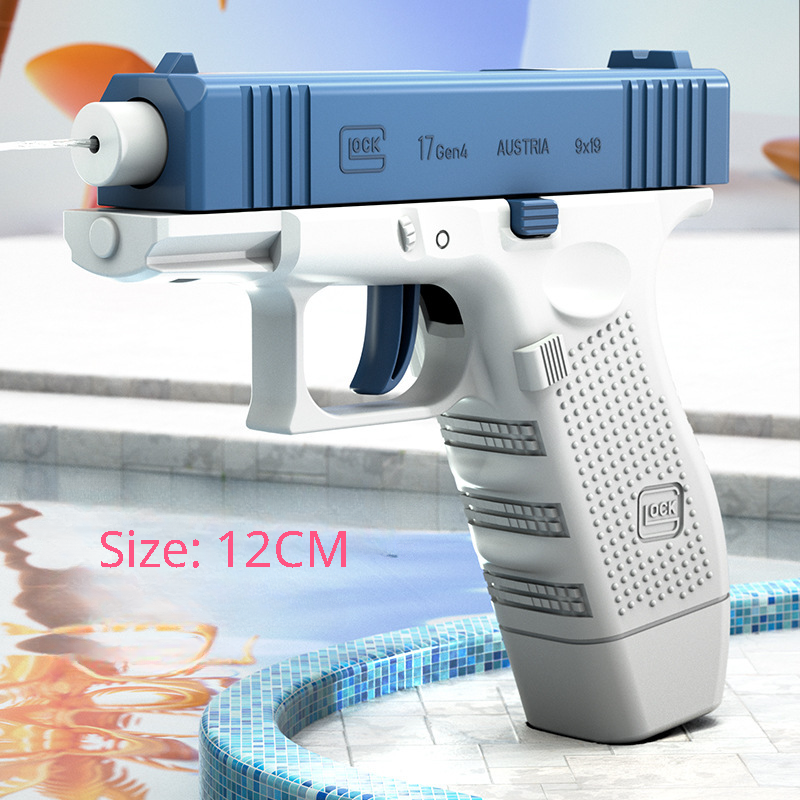 Pistola de agua Manual para niños, pulverizador de agua de remandrinado automático, pistola de agua de alcance Ultra largo, juguete para niños