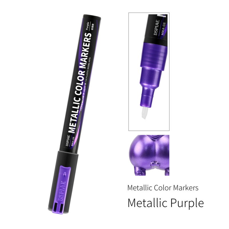 Dspiae Mka Super Metallic Marker Borstel Pen Milieuvriendelijke Op Waterbasis Zachte Kop Strook Goud Roze Rood Blauw Groen Oranje