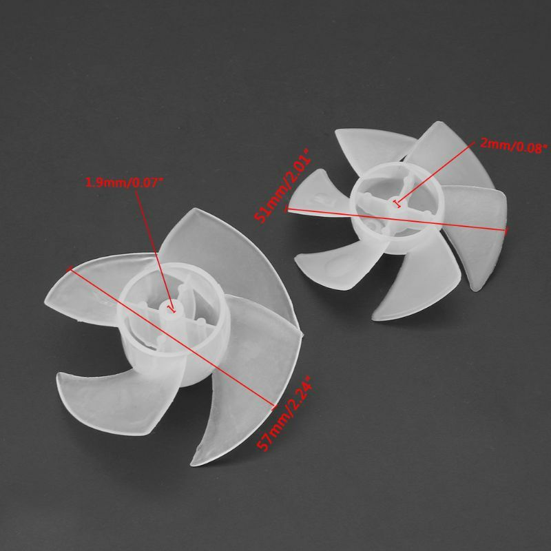 Kleine Power Mini Kunststoff Fan Klinge 4/6 Blätter Für Haartrockner Motor
