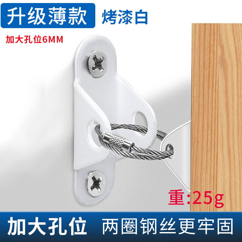 Anti Tip Furniture Anchors for Baby Proofing, Furniture Wall Anchor Earthquake Straps for Furniture Dresser Wall Safety Anchor