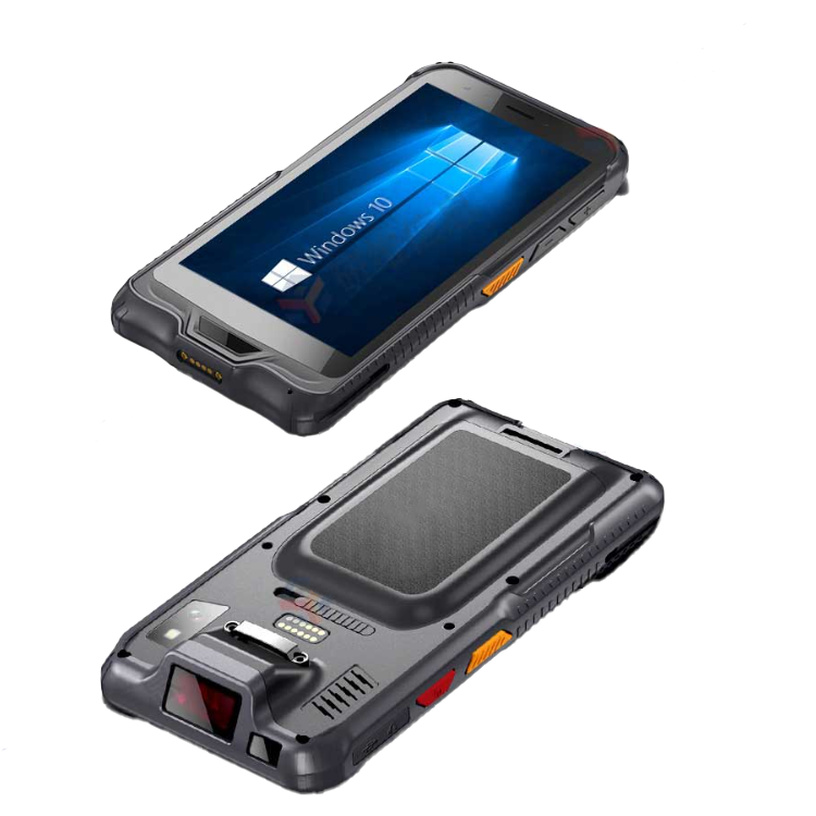 Aotesier 4G RAM 128G ROM terminale dati esterno portatile Scanner di codici a barre Laser 2D Bluetooth 6 "PDA Windows 10 IP67 linguetta impermeabile