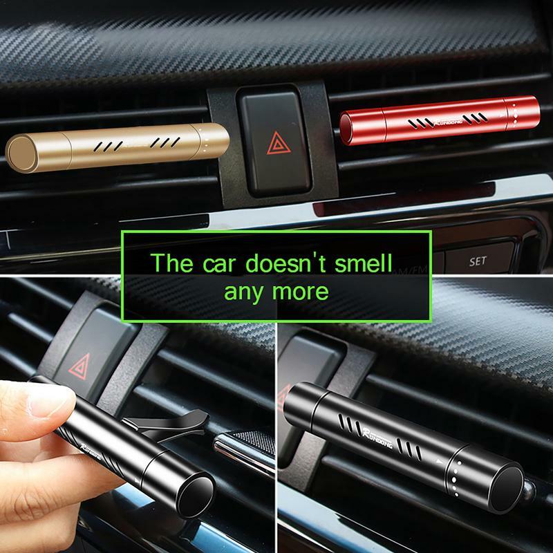 Ambientadores de aire para coche, Clips de ventilación, difusor de aire acondicionado cilíndrico Interior automático, aromatizante sólido, Perfume, fragancia, olor