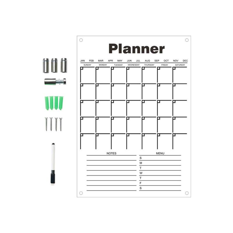 Weekly Planner dry erasing Board to Do List Whiteboard memo for Menus Entrance