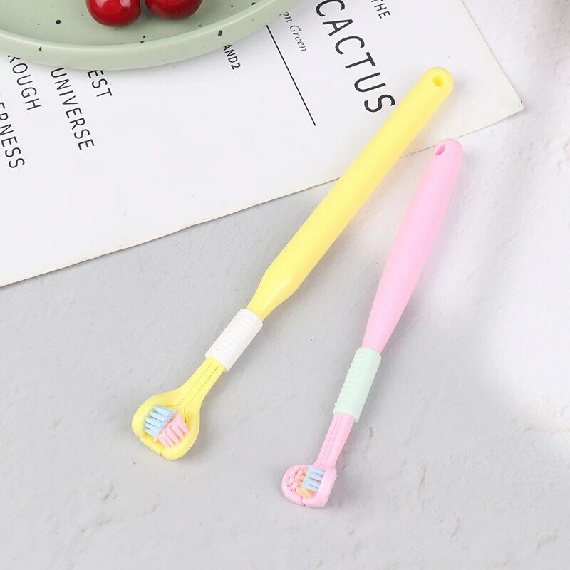 3-Sided Toothbrush cerdas macias, Ultra Fine Toothbrush, Oral Care Safety, Oral Health Cleaner, 1Pc