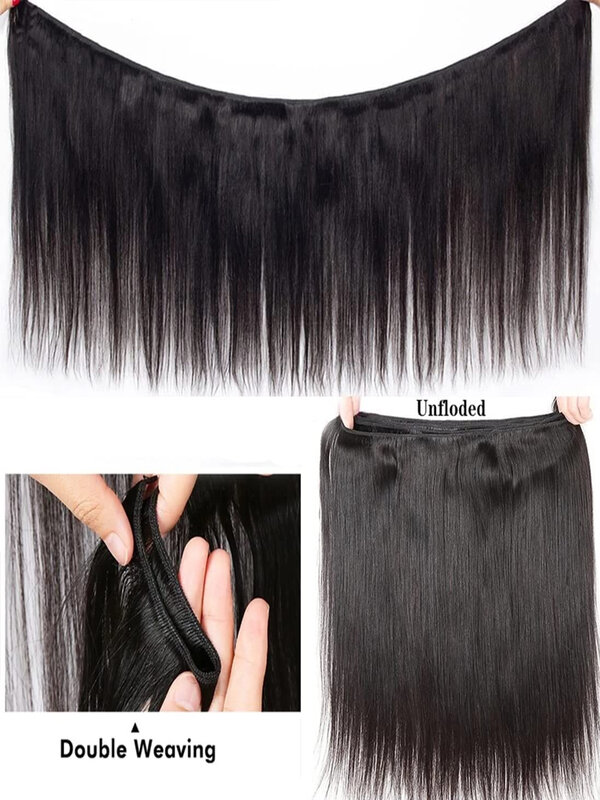 Женские бразильские пряди волос, искусственные Человеческие волосы Remy длиной 28, 30, 32 дюйма, 1, 3 пучка