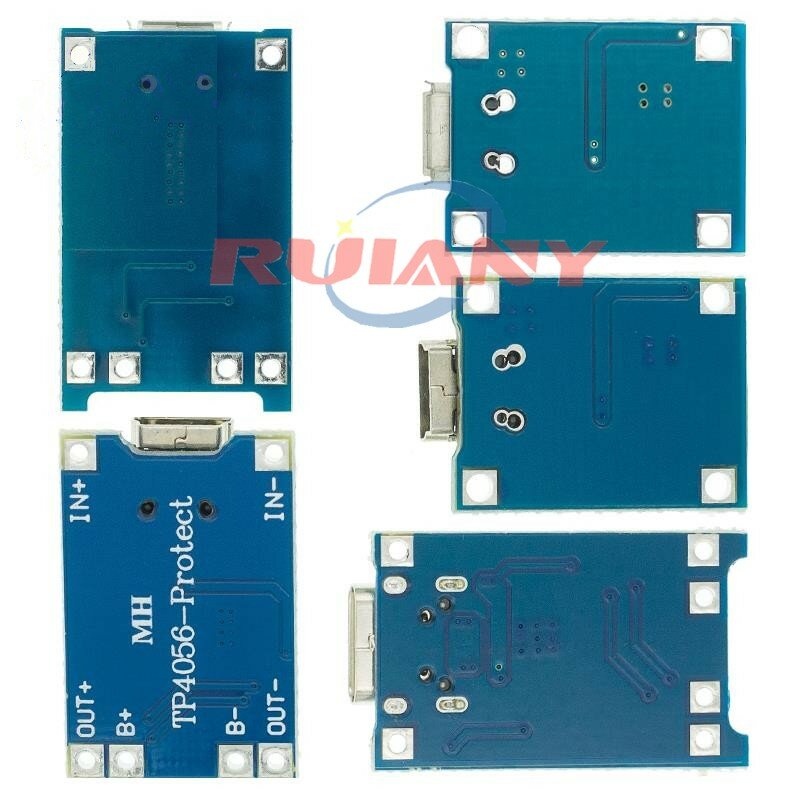 Typ-C/Micro-USB 5V 1a 18650 tp4056 Lithium-Batterie lade modul Lade karte mit Schutz Doppel funktionen Schutz platine