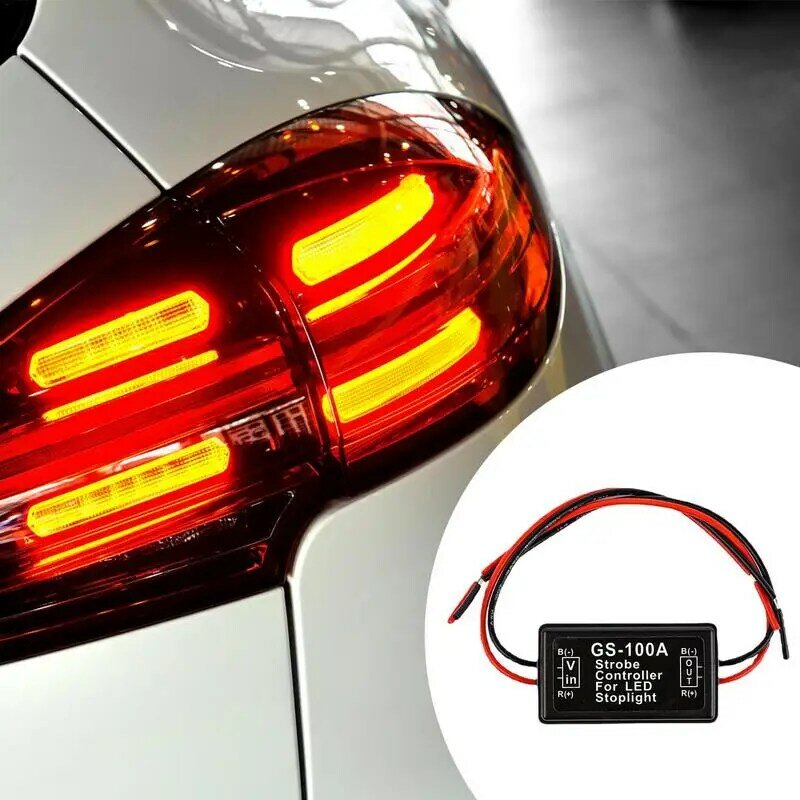 Kontroler światła tylna kontroler światła hamulca 12-24V światło tylne LED kontroler migotania wysokiego hamulca zapewnia bezpieczeństwo pojazdu