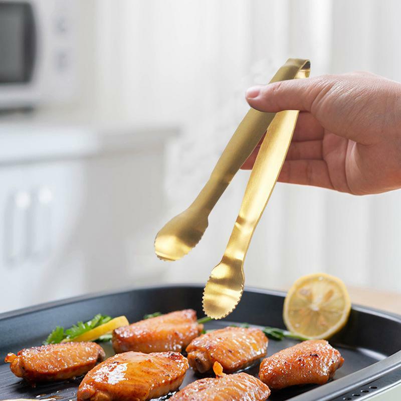 Penjepit Dapur besi anti karat, penjepit es dapur untuk melayani peralatan dapur serbaguna untuk memasak mengubah melayani prasmanan