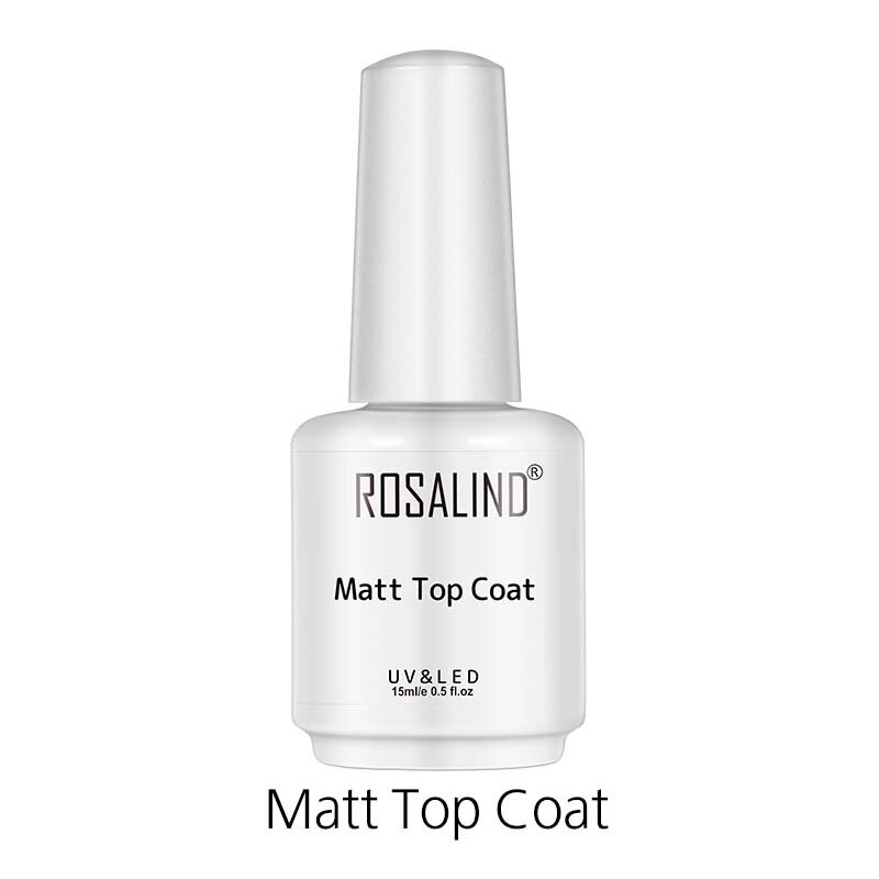 ROSALIND 15ml Base/Top Coat Nail Gel Primer Matt Top Coat Manicure Decoration Blooming For DIY Nail Art Hybrid Varnishes