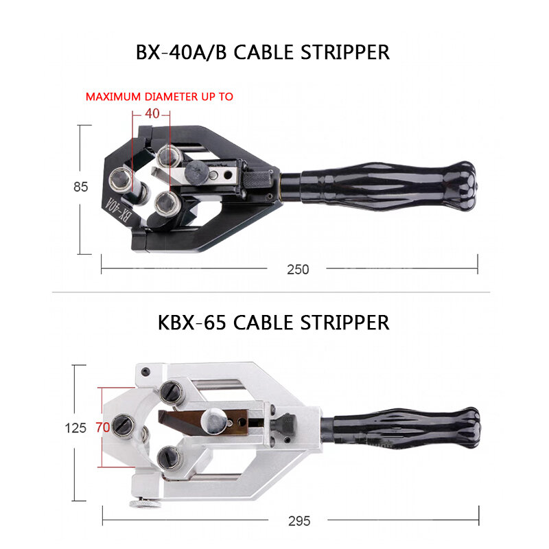 Pengupas kabel semikonduktor BX40A, pisau pengupas Cepat Lapisan isolasi multifungsi