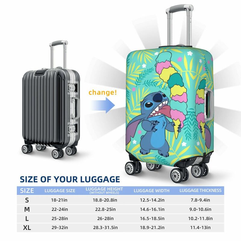 Benutzer definierte Stich Gepäck abdeckung Schutz Mode Reisekoffer Schutzhülle für 18-32 Zoll