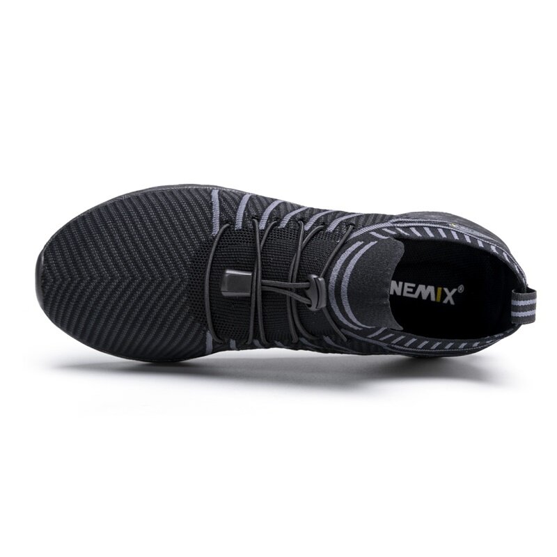 ONEMIX-Zapatillas de entrenamiento transpirables para hombre, calzado deportivo de senderismo, antideslizante, impermeable, color negro, zapatillas de correr para hombre