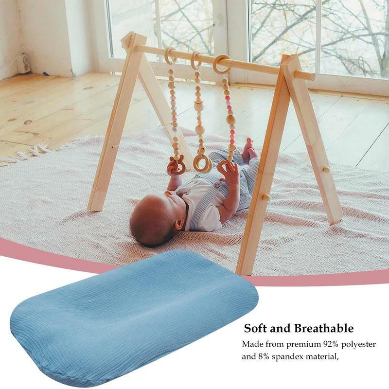 新生児用の厚手の取り外し可能な枕,パッド入りの滑り止めカバー,無地,フロアマット