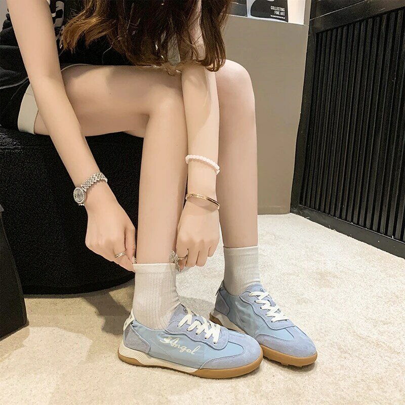 STRONGSHEN Casual Sneakers Women Summer Breathable Fashion Sports Shoes Ladies Comfortable Non Slip Ballet Shoes Zapatos Mujer