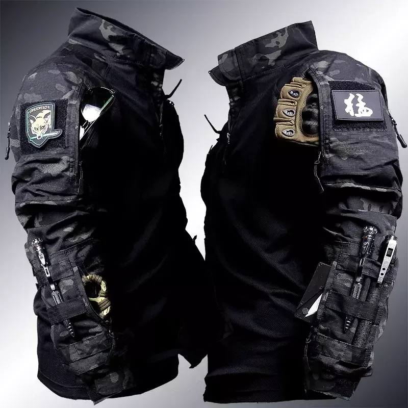 Taktische Frosch Anzug Männer Airsoft Kleidung Militär Paintball 2 Stück Sets Swat Angriff Hemden Spezial einheiten Polizei Uniform Hosen