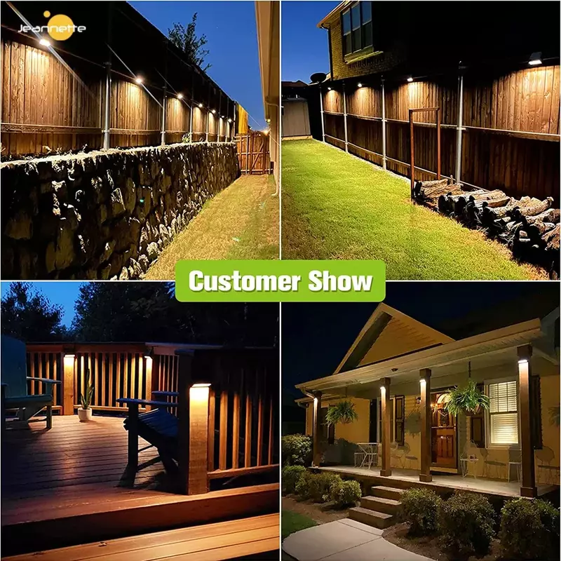 LED Solar Garden Lights Super Bright Waterproof Outdoor Sunlight Led Lights Solar Powered Lamps for Stairs Balcony Street Lights
