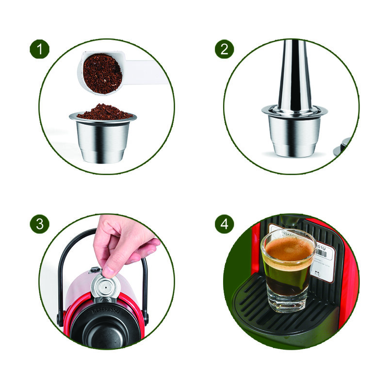304 Stainless Steel Coffee Tamper Espresso Coffee Powder Hammer Pressing For Dolce Gusto Coffee Nespresso Capsule & Portafilter