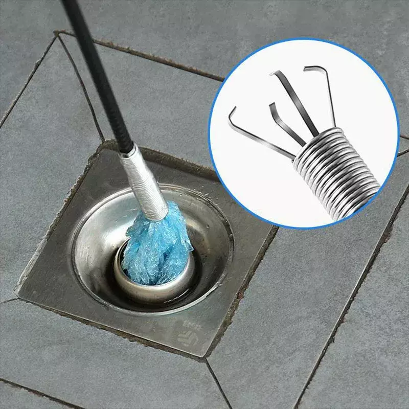 60cm rury kanalizacyjne Unblocker łazienka zlew do czyszczenia włosów narzędzia do czyszczenia węża wiosna narzędzie do pogłębiania rur akcesoria kuchenne