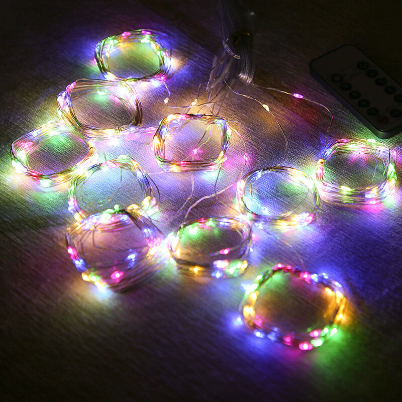 LED cortina guirlanda com controle remoto, usb alimentação, luzes de fadas, festão, decoração de natal, ano novo, 3m