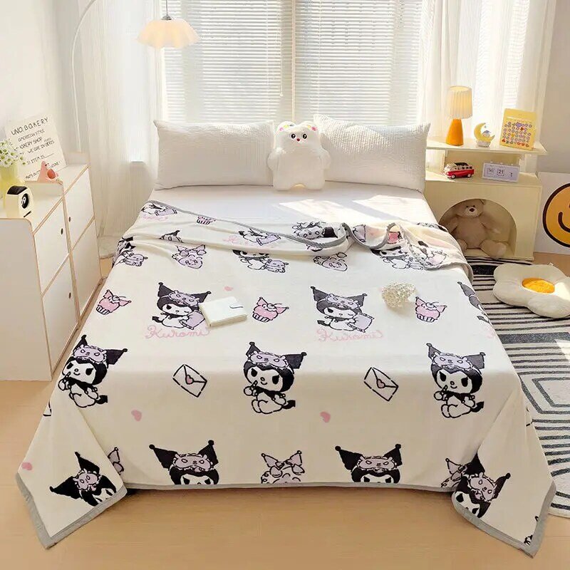 Kulomi Melody Cartoon Blanket Kawaii High Quality Home Textile Thicken Soft Warm Throw Blanket Bedding Sofa Cover for Kids Gift