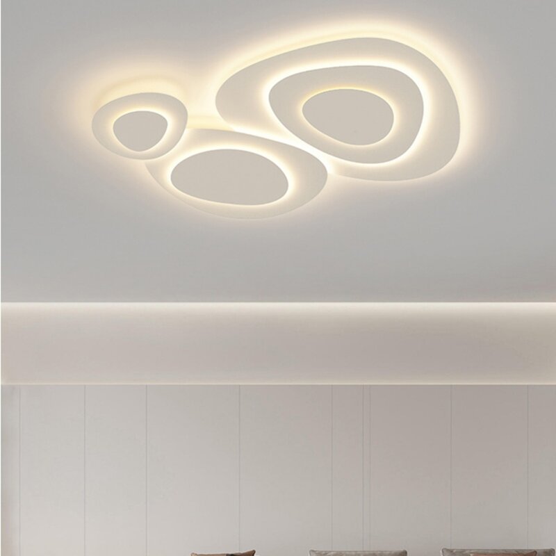 Moderna e semplice lampada da soffitto a LED bianca latte bianco vento soggiorno sala da pranzo lampada camera da letto cucina lampada da soffitto Indoor Lighti