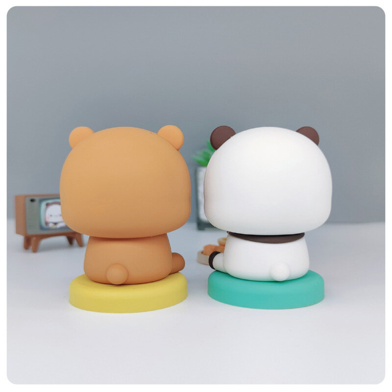 2024 Bubu Dudu Panda Bear Figure Toys Collectible Cute Action Kawaii Bear Toy Doll Ornament Home Deroc Birthday Christmas Gift