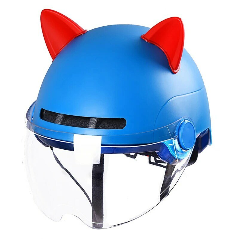 Aksesori helm helm telinga kucing lucu dekorasi helm sepeda motor mobil elektrik dekorasi stiker penata sisi ganda