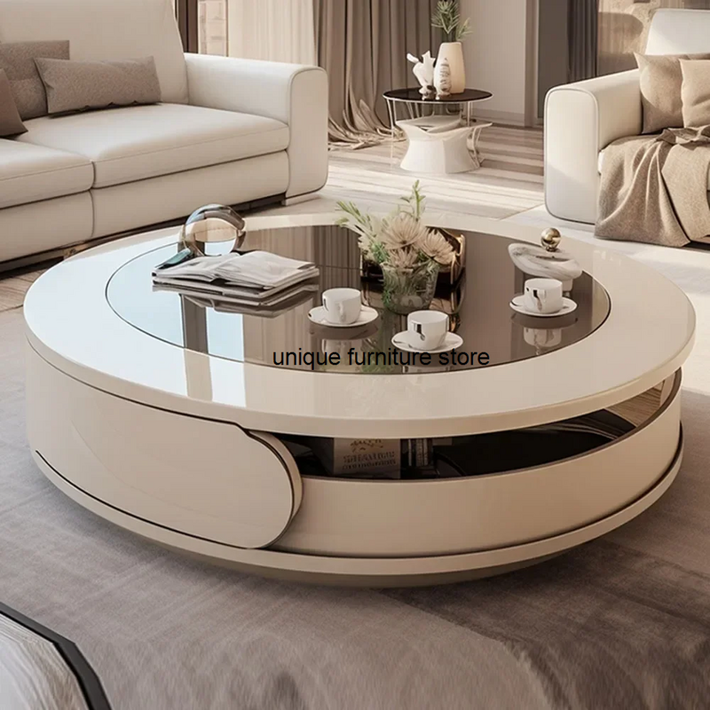 Кофейный столик для дивана, магазина, современный роскошный большой журнальный столик для маленькой квартиры, модная и уникальная полка, мебель для спальни
