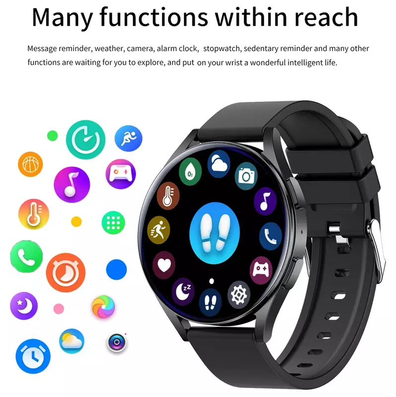 Nuovo Smartwatch per uomo HD Full Touch pressione sanguigna ossigeno nel sangue chiamata Bluetooth sport Smart Watch uomo donna per Android IOS