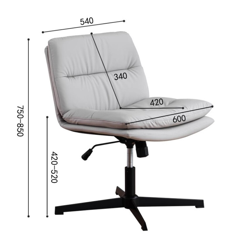 Obrotowe skandynawskie krzesła konferencyjne fryzjer metalowy salon krzesła biurowe ergonomiczne pojedyncze Sillas Escritorio meble biurowe CM50BG