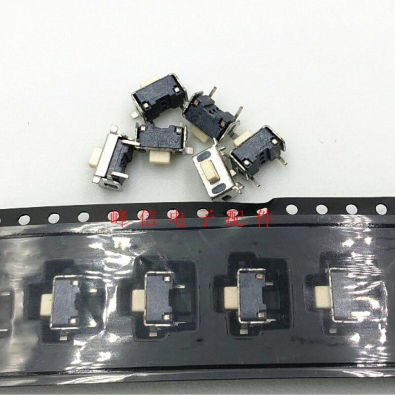 10 pces taiwan remendo 4-foot tact switch 3.5*6*5 lado pressione botão botão interruptor de botão de reset com interruptor de suporte
