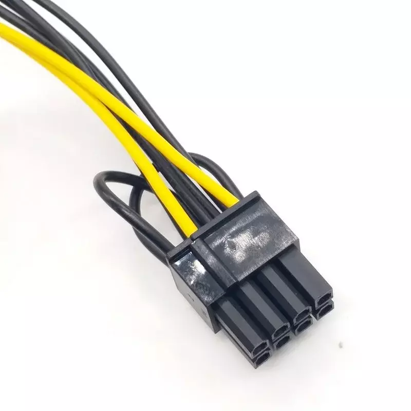 Kabel catu daya PCI-E 20cm, kabel SATA 15 Pin kecepatan tinggi 15 Pin ke 8 pin (6 + 2) PCI-E kabel SATA 15-Pin ke 8 Pin
