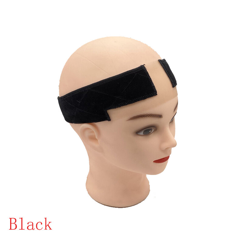 Sciarpa con impugnatura per parrucca in velluto flessibile con fascia elastica regolabile fascia per la testa Comfort tenere gli accessori per capelli fascia antiscivolo