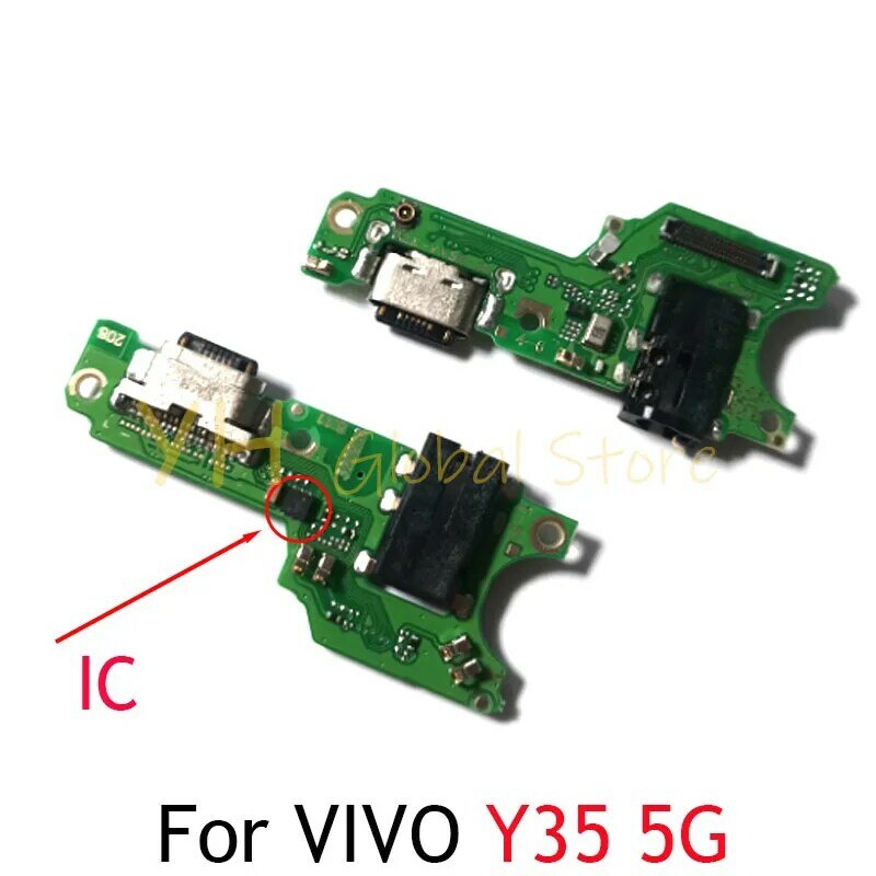 Carte de port de connecteur de charge USB pour VICalculator Y35 5G, pièces de réparation de câble flexible, S6