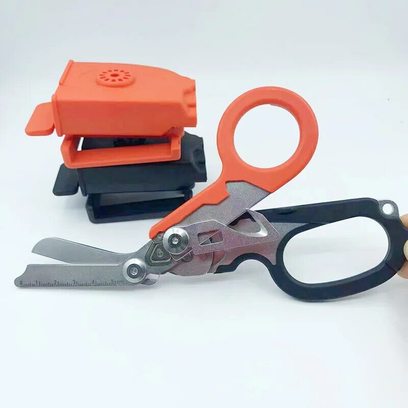 Outdoor Tactical Folding Scissors Multi functional Tactical Pliers Emergency Medical Scissors Dragon Scissors Creative Tool Lai