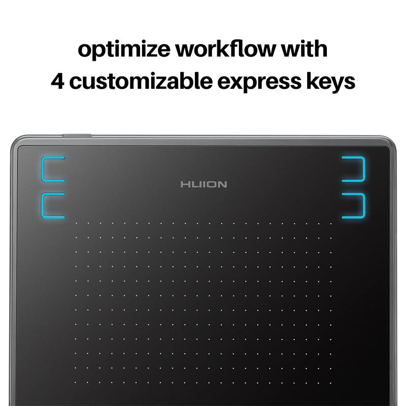 HUION H430P แท็บเล็ตดิจิตอลไมโคร USB ลายเซ็นกราฟิกปากกาวาดแท็บเล็ต OSU แบตเตอรี่ฟรีแท็บเล็ต Android Mac Windows