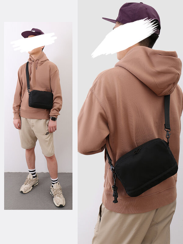 Japanische Art Männer Umhängetasche Nylon Stoff Männer Single Shoulder Bag lässige Umhängetaschen für Männer Luxus Tasche Männer Handtasche