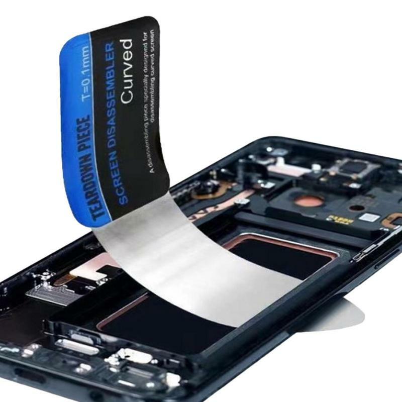 1 Stück Handy gebogen LCD-Bildschirm Spudger Öffnung Hebel karte Werkzeuge ultra dünne flexible Telefon zerlegen Stahl Metall
