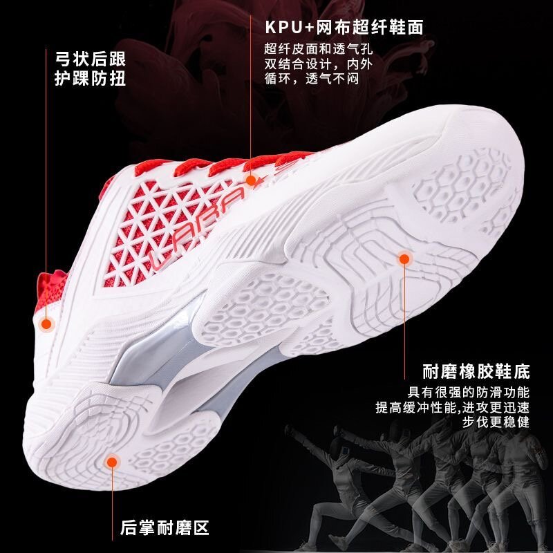 Professional Fencing Shoes for Man Red Blue Sport Shoes Men Anti-Slippery Tennis Shoes Mens Luxury Brand Badminton Trainers