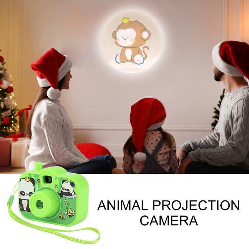 جهاز عرض محمول مع صورة حيوان ، كاميرا عرض ، لعبة غرفة ممتعة ، إضاءة ليلية ، وقت نوم معرفي