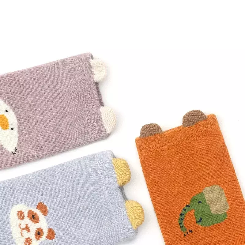 Dziecięca antypoślizgowa skarpetka podłogowa Cute Cartoon Animal Sock dla malucha Chłopiec Dziewczynki Miękka bawełna Wiosna Lato Krótka skarpetka dla noworodka