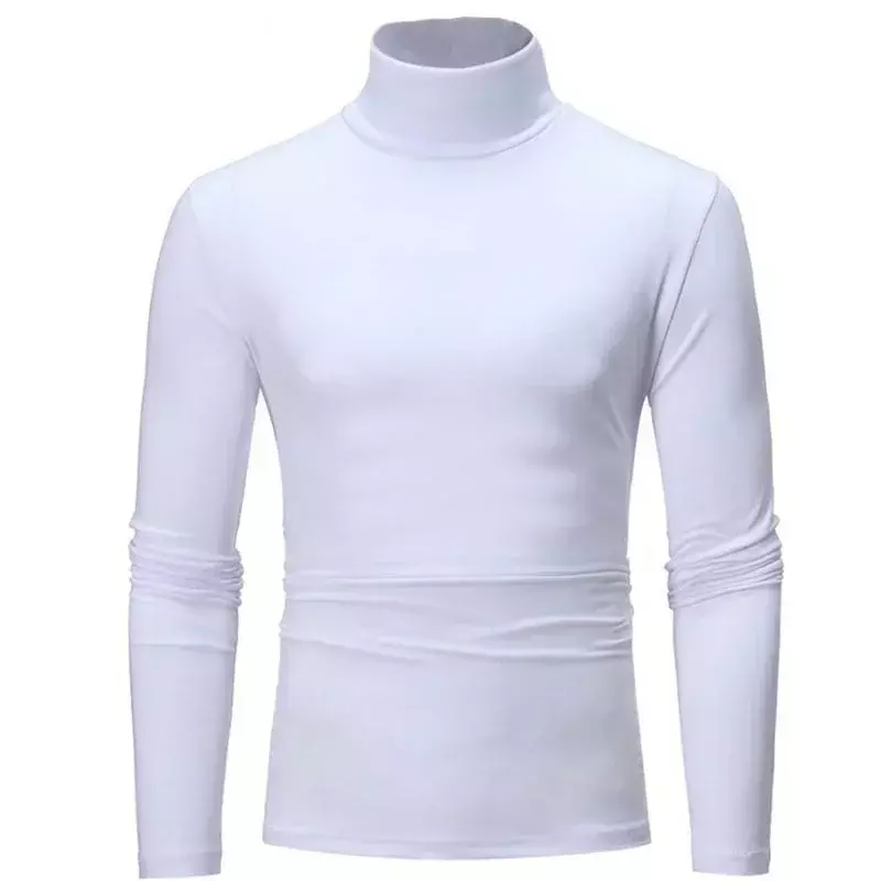 A3295   T-Shirt For Male Autumn Spring Casual Long Sleeve Basic Bottoming Shirt For Men Slim-Fit Tops