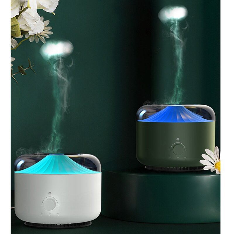 Humidificador de aire eléctrico de aromaterapia, anillo de Medusa de descompresión, ultrasónico, niebla fría, difusor de aceite esencial
