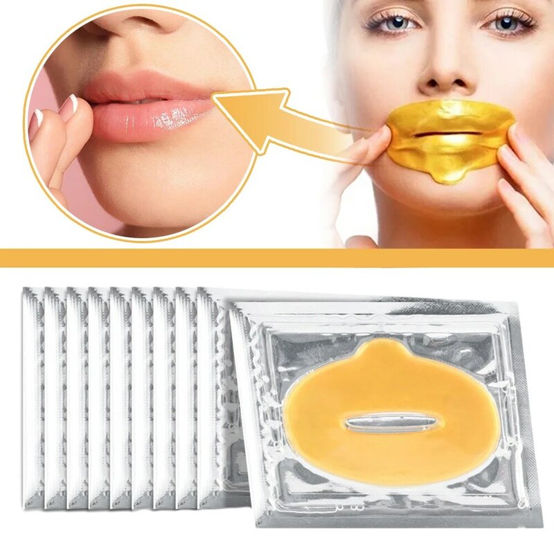 Masker bibir kolagen pelembap, Anti Keriput menutrisi kecantikan perawatan bibir pelembap bibir, bantalan Gel perawatan kulit kosmetik 1 buah