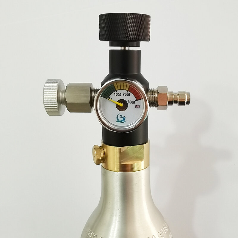 Soda Water Air Connect serbatoio bombola Co2 (TR21-4 tipo filettatura) adattatore di ricarica con Kit manometro tubo W21.8-14 connettore G3/4 CGA320