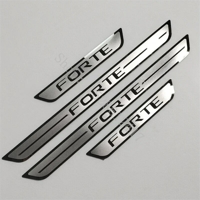 for KIA Forte 2009 2010 2011~2023 Door Sill Scuff Plate Guard Stainless Steel Kick Pedal Sticker Car Styling Accessories
