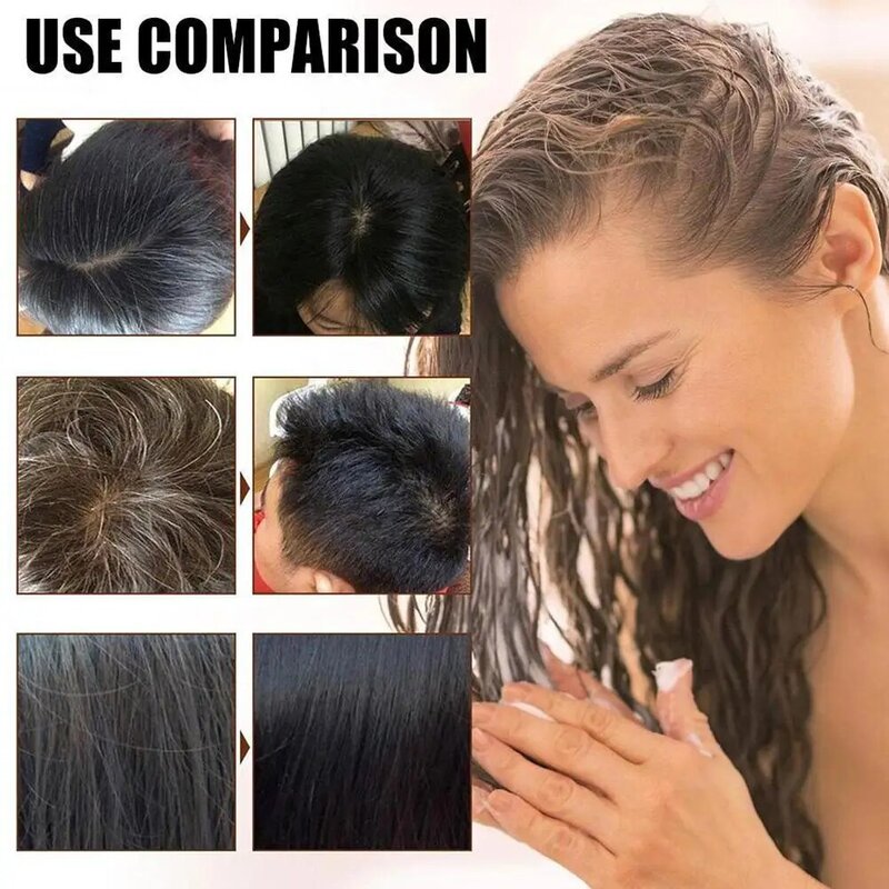 200ml Blase Haar färbemittel Pflanzen essenz Haarfarbe Creme Haar färbemittel Shampoo schadet der botanischen Formel für Kopfhaut und Haar nicht