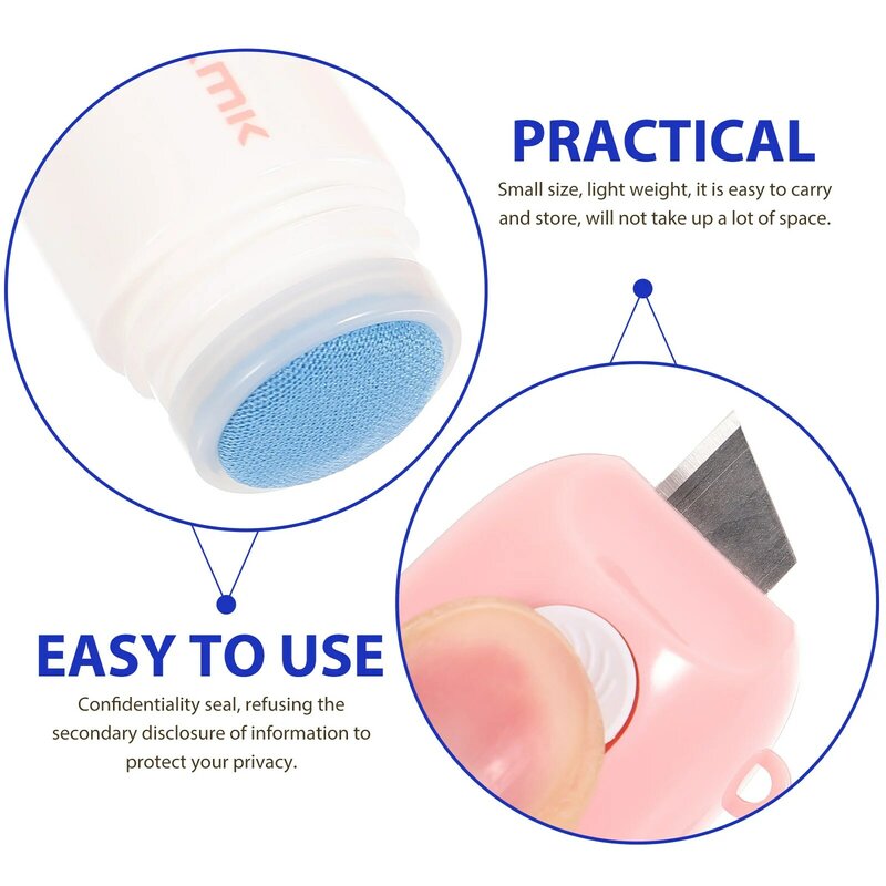 Privacy Protection Thermal Paper Correction Fluid Eraser for Privacy Confidential Home Seal Information Pink Portable