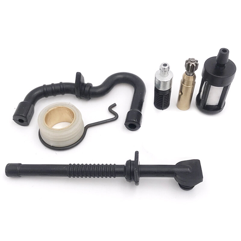Óleo bomba Worm engrenagem combustível filtro linha mangueira kit, motosserra peças, apto para Stihl MS 180 170 MS180 MS170 018 017, 11236407102