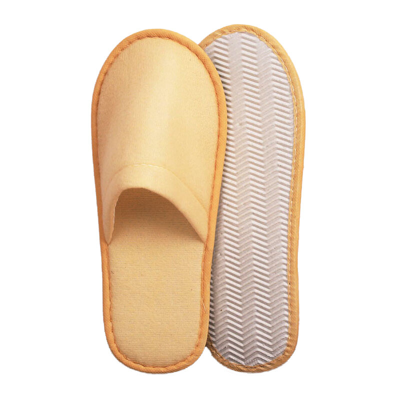 1 Pairs Disposable Slippers Hotel Travel Slipper Sanitary Party Home Guest Use Men Women Unisex Closed Toe Shoes Salon Homestay